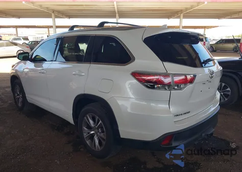 2015 Toyota Highlander Xle V6 from USA, damaged, VIN 5TDKKRFH8FS112135